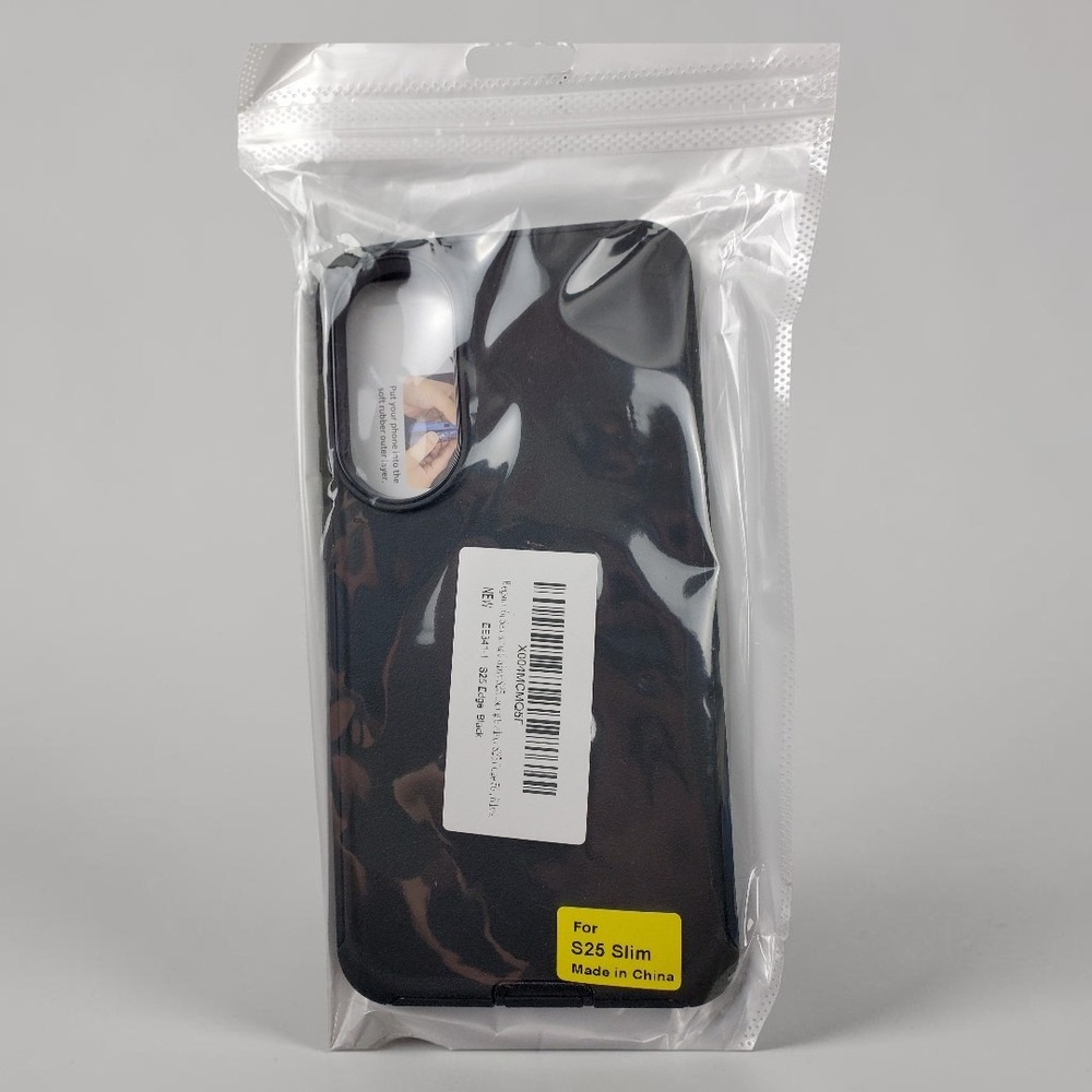 Samsung Galaxy S25‎ Slim Case Edge Black Rubber Protective Cover
